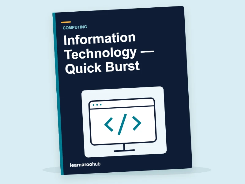 KS2 Computing: Information Technology — Quick Burst — activity book cover
