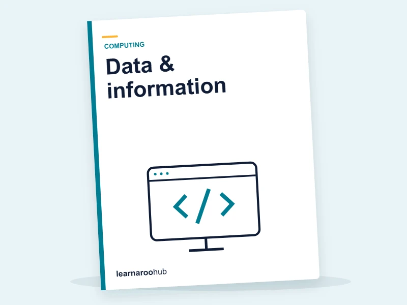 KS2 Computing — Module 3: Data & information — e-learning module cover