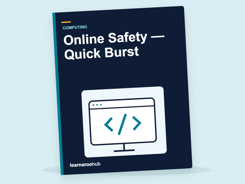 KS2 Computing: Online Safety — Quick Burst — activity book cover