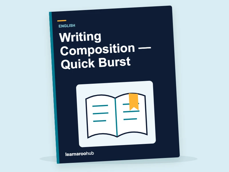 KS2 English: Writing Composition — Quick Burst — activity book cover