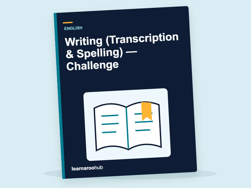 KS2 English: Writing (Transcription & Spelling) — Challenge — activity book cover
