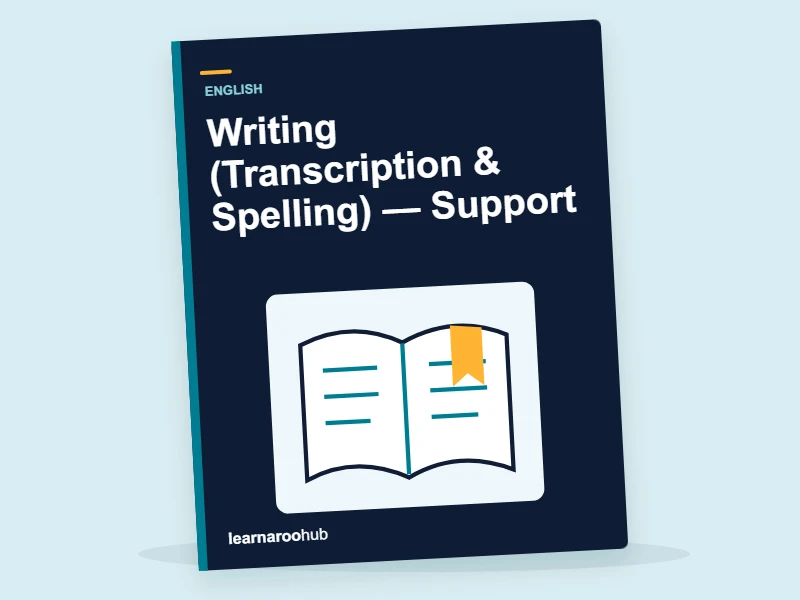 KS2 English: Writing (Transcription & Spelling) — Support — activity book cover