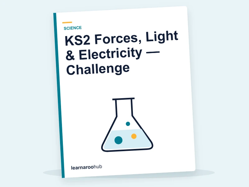 KS2 Forces, Light & Electricity — Challenge — quiz cover
