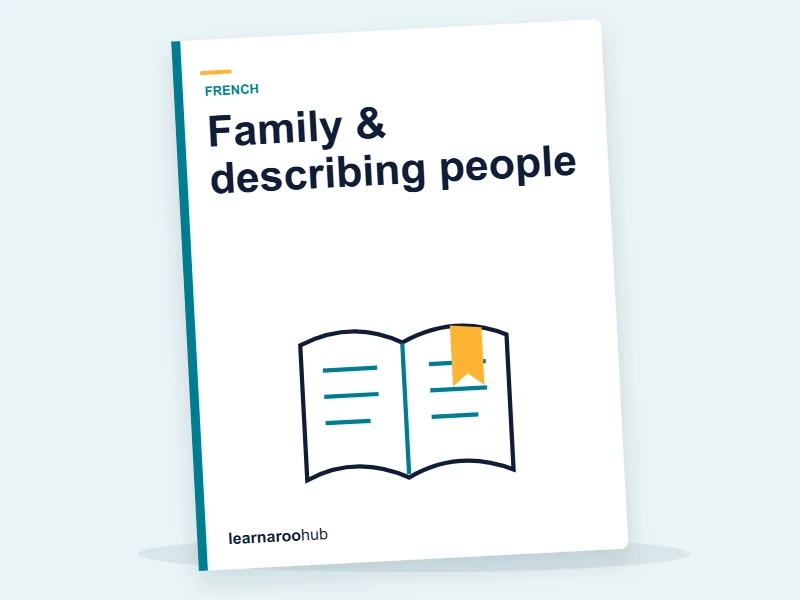 KS2 French — Module 3: Family & describing people — e-learning module cover