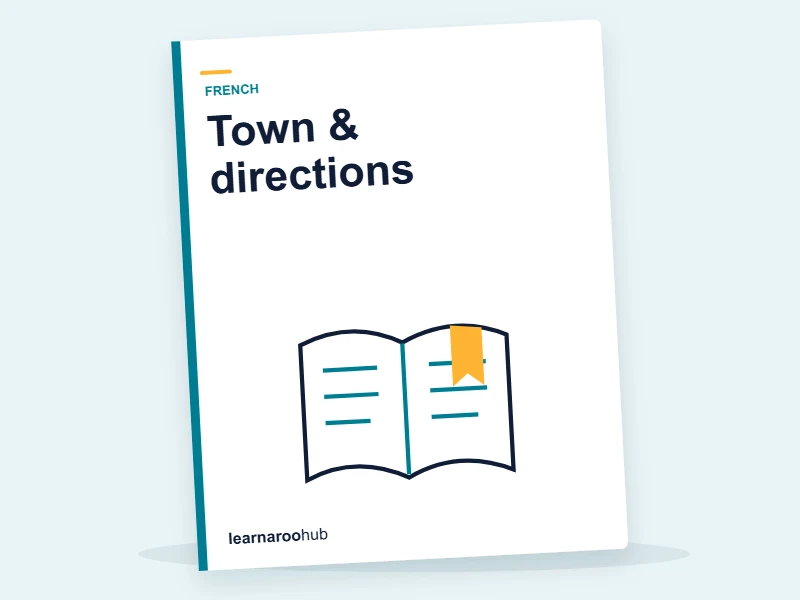 KS2 French — Module 6: Town & directions — e-learning module cover