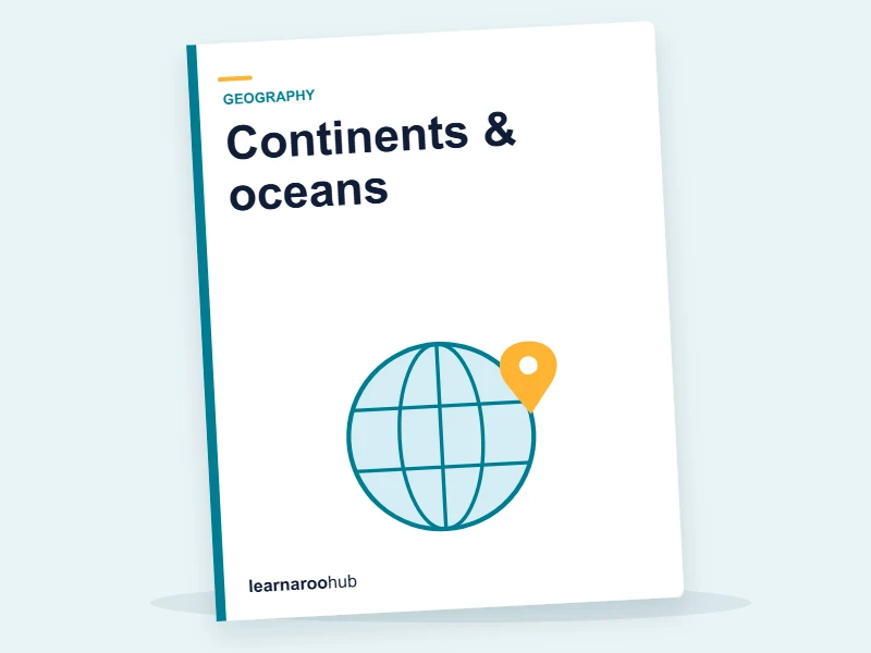 KS2 Geography — Module 3: Continents & oceans — e-learning module cover