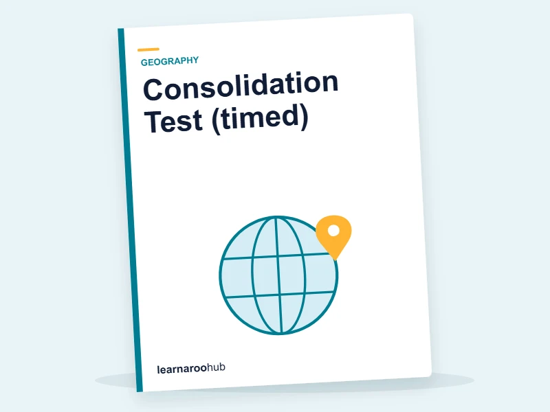 KS2 Geography (Years 3-6) — Gated Series — Module 7: Consolidation Test (timed) — quiz cover