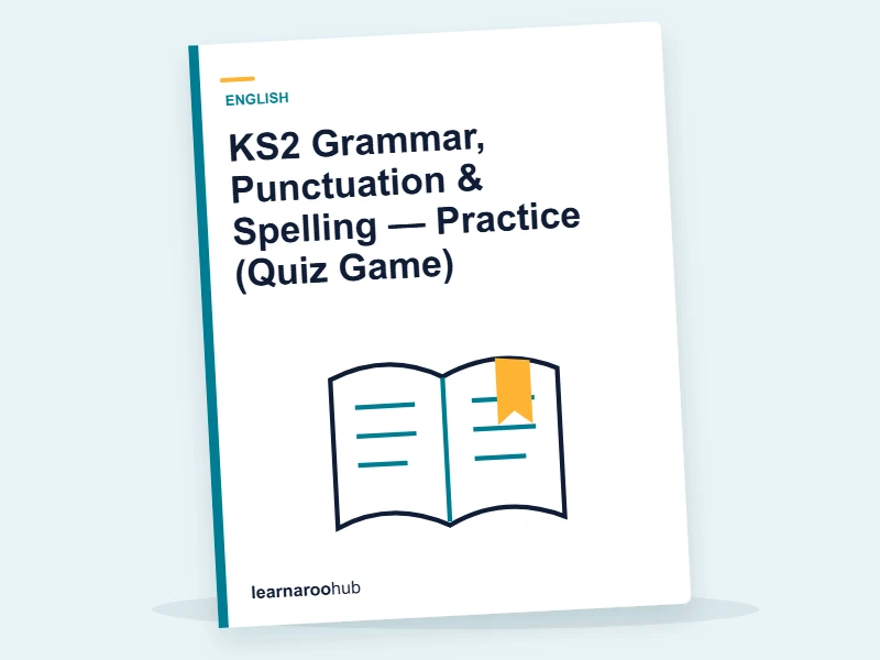 KS2 Grammar, Punctuation & Spelling — Practice (Quiz Game) — quiz cover