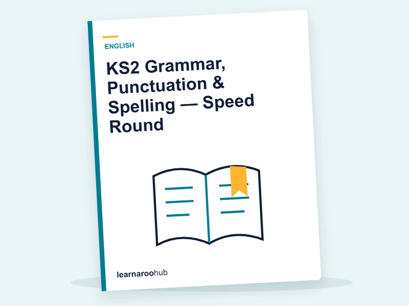 KS2 Grammar, Punctuation & Spelling — Speed Round — quiz cover