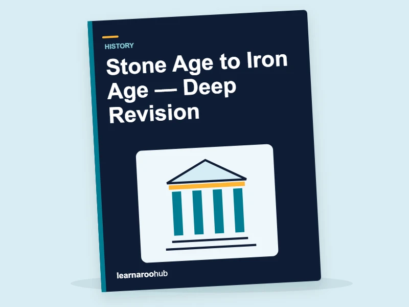 KS2 History: Stone Age to Iron Age — Deep Revision — activity book cover