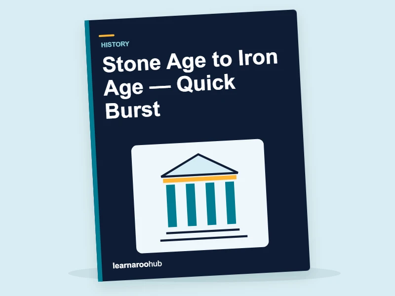 KS2 History: Stone Age to Iron Age — Quick Burst — activity book cover