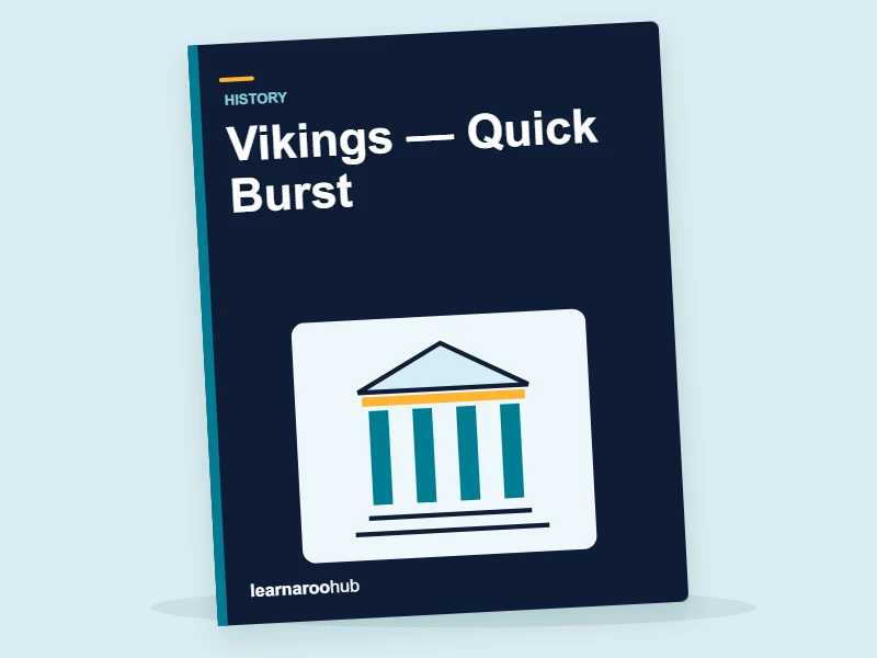 KS2 History: Vikings — Quick Burst — activity book cover