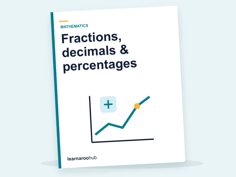 KS2 Maths — Module 3: Fractions, decimals & percentages — e-learning module cover