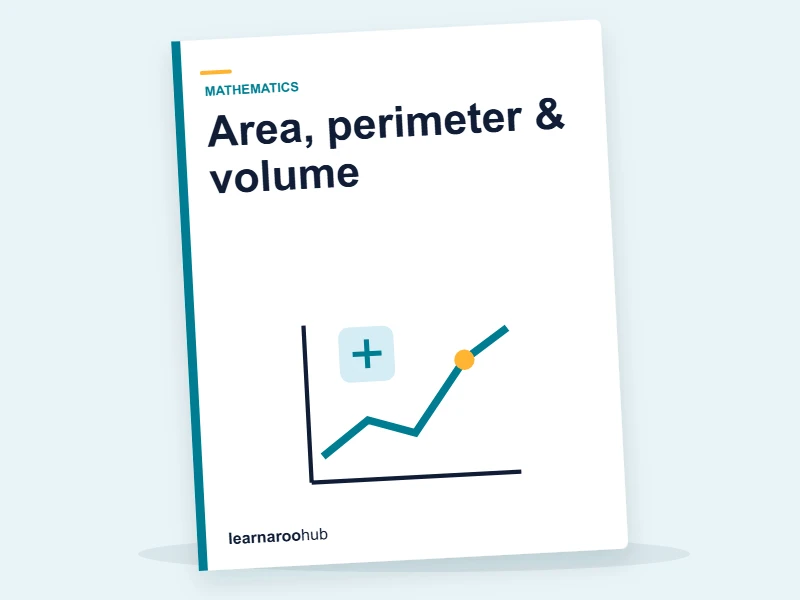 KS2 Maths — Module 6: Area, perimeter & volume — e-learning module cover