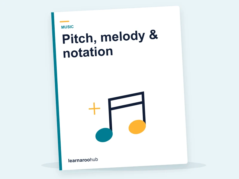 KS2 Music — Module 3: Pitch, melody & notation — e-learning module cover