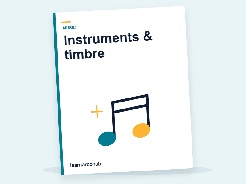 KS2 Music — Module 4: Instruments & timbre — e-learning module cover
