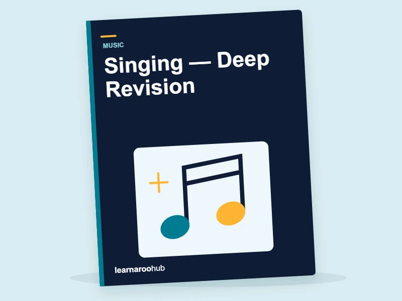 KS2 Music: Singing — Deep Revision — activity book cover