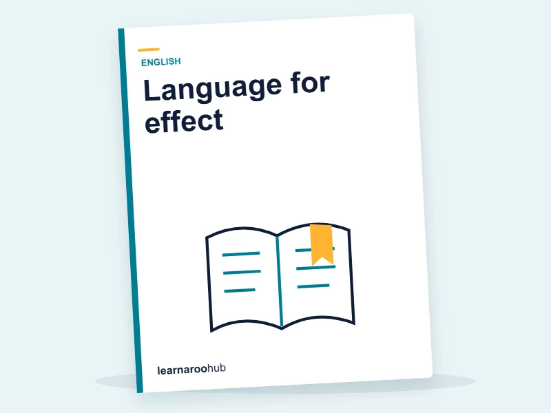 KS2 Reading — Module 5: Language for effect — e-learning module cover