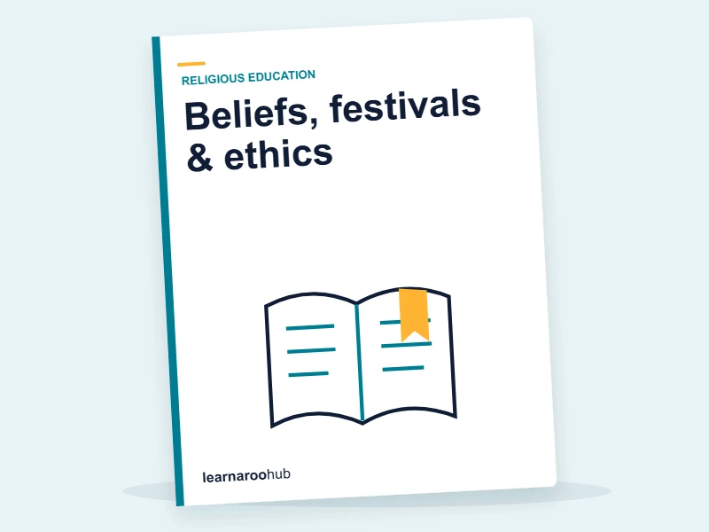 KS2 Religious Education — Module 6: Beliefs, festivals & ethics — e-learning module cover