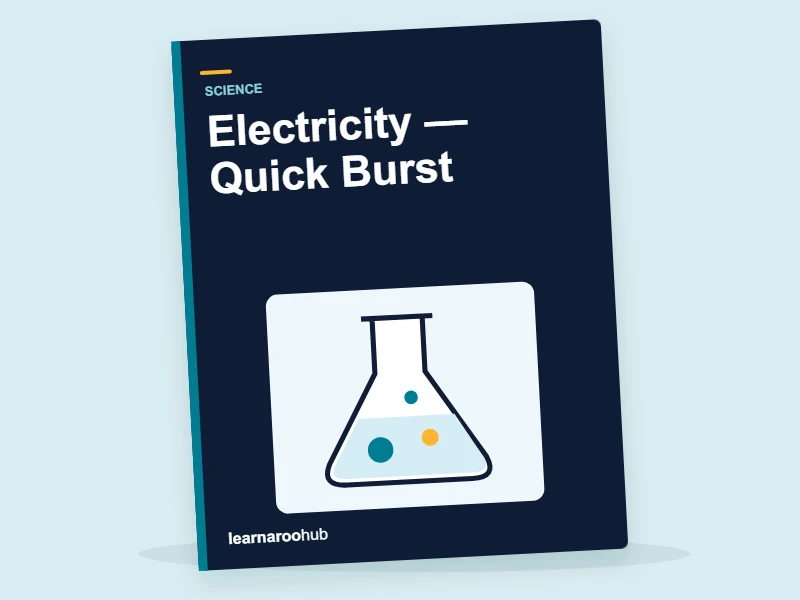 KS2 Science: Electricity — Quick Burst — activity book cover