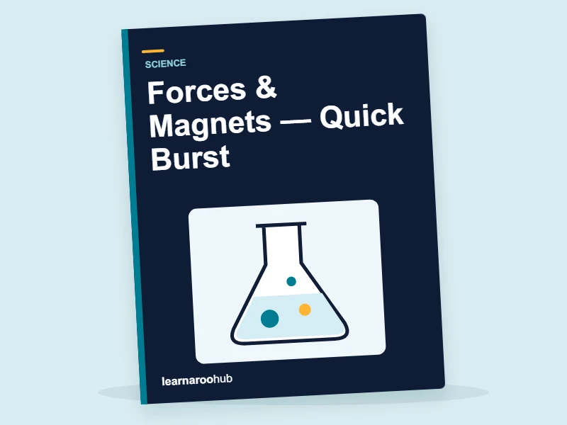 KS2 Science: Forces & Magnets — Quick Burst — activity book cover