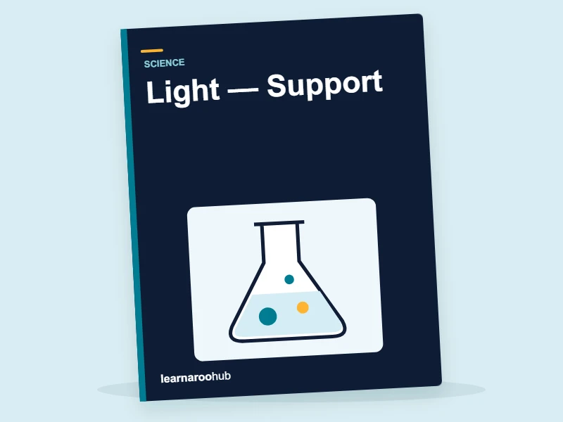 KS2 Science: Light — Support — activity book cover