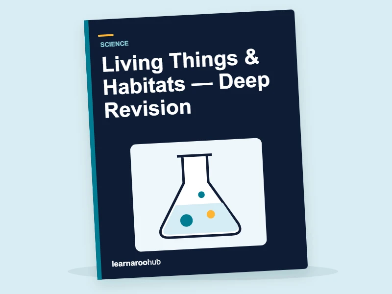 KS2 Science: Living Things & Habitats — Deep Revision — activity book cover