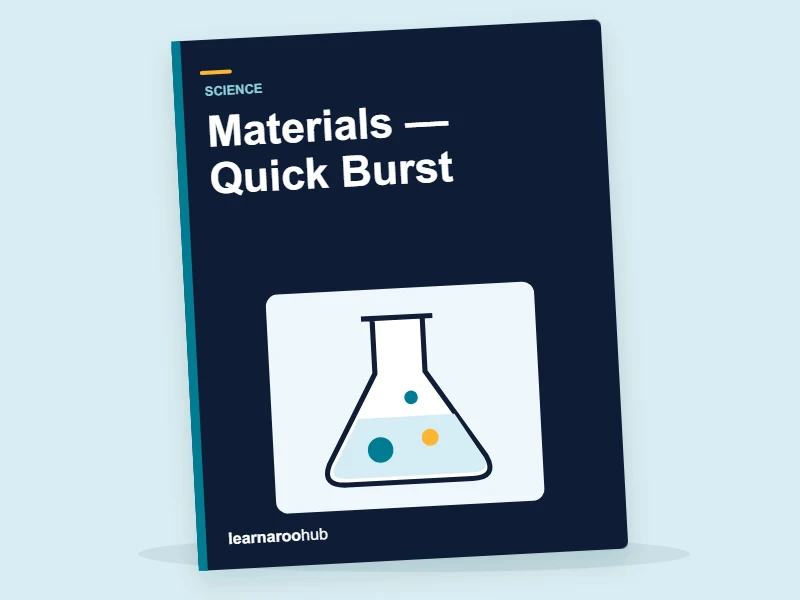 KS2 Science: Materials — Quick Burst — activity book cover