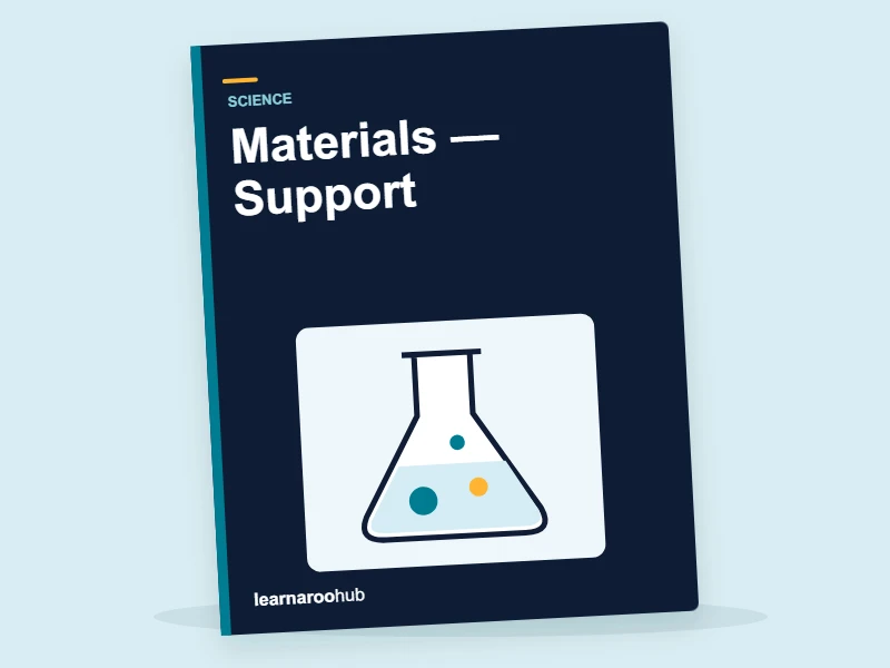 KS2 Science: Materials — Support — activity book cover