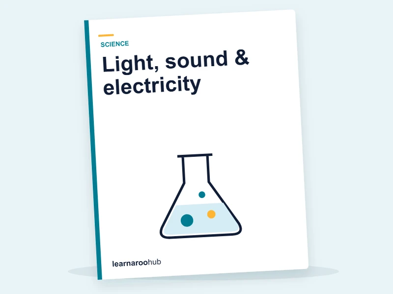 KS2 Science — Module 6: Light, sound & electricity — e-learning module cover