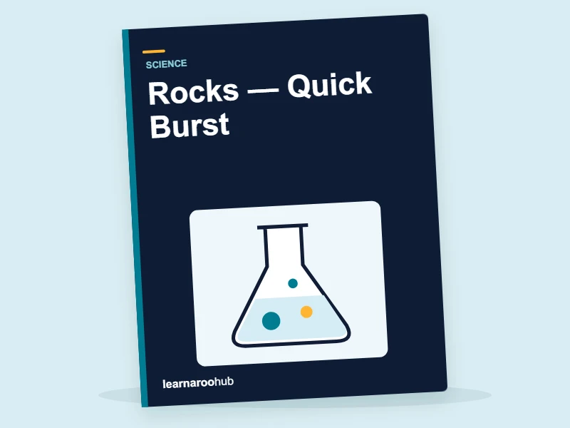 KS2 Science: Rocks — Quick Burst — activity book cover