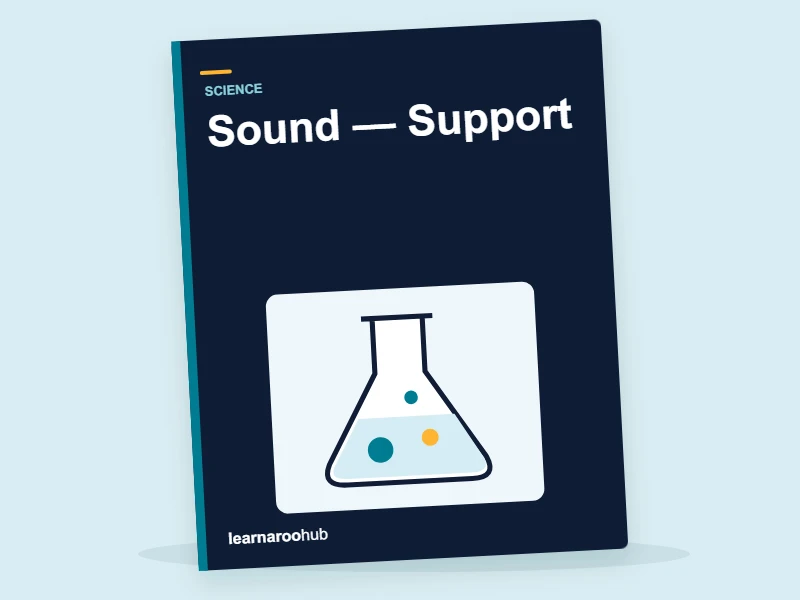 KS2 Science: Sound — Support — activity book cover
