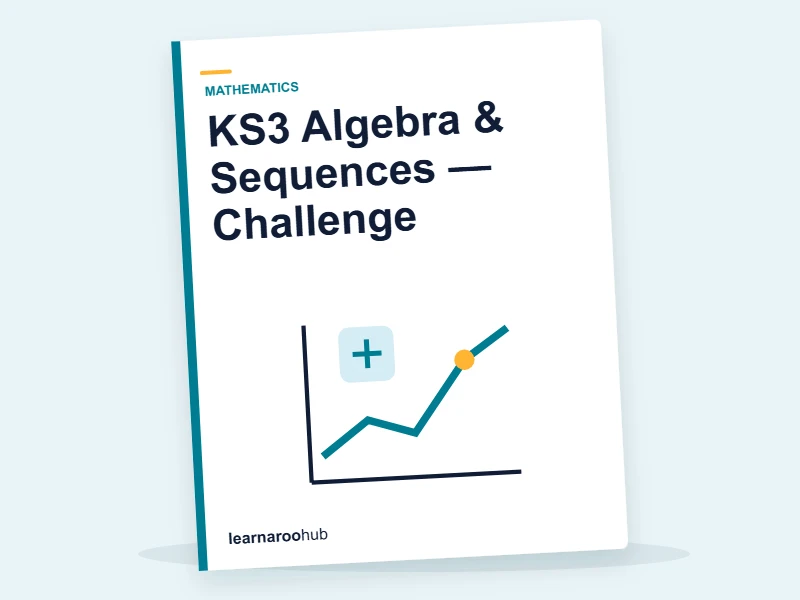 KS3 Algebra & Sequences — Challenge — quiz cover