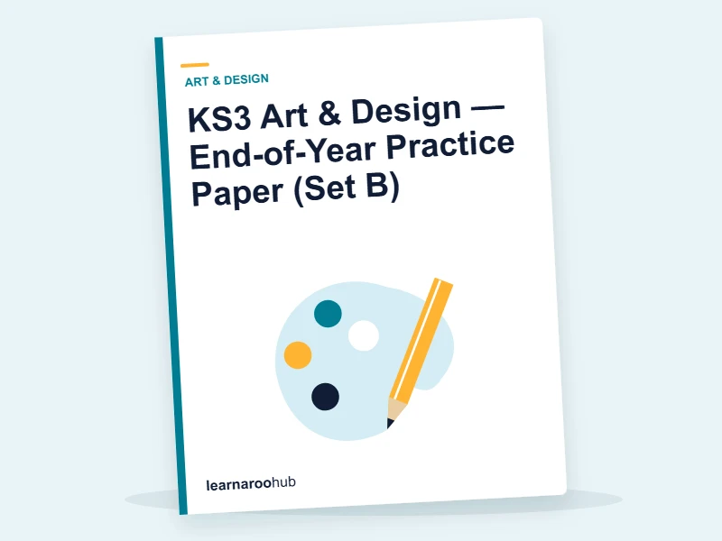 KS3 Art & Design — End-of-Year Practice Paper (Set B) — mock practice paper cover