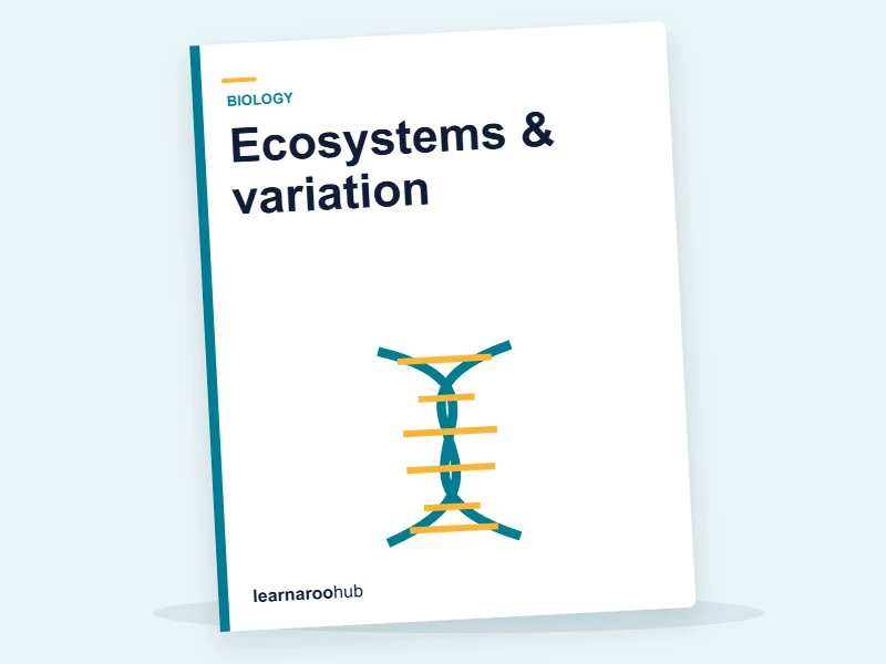 KS3 Biology — Module 6: Ecosystems & variation — e-learning module cover
