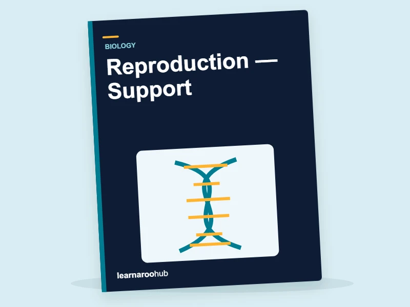 KS3 Biology: Reproduction — Support — activity book cover