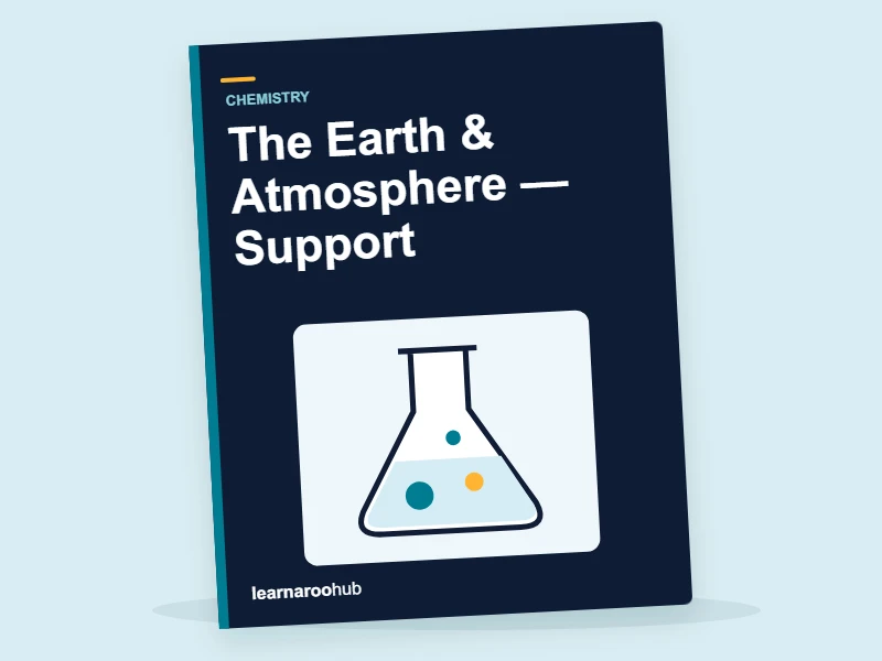 KS3 Chemistry: The Earth & Atmosphere — Support — activity book cover