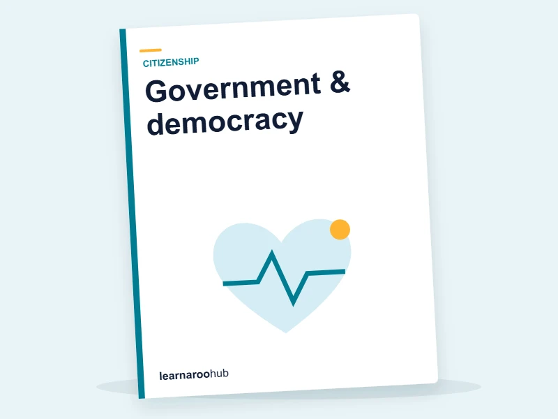KS3 Citizenship — Module 1: Government & democracy — e-learning module cover