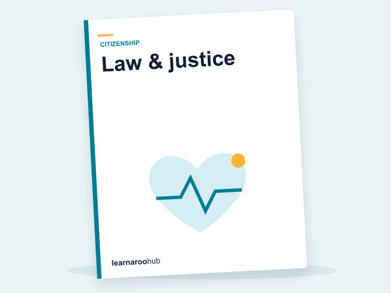 KS3 Citizenship — Module 2: Law & justice — e-learning module cover