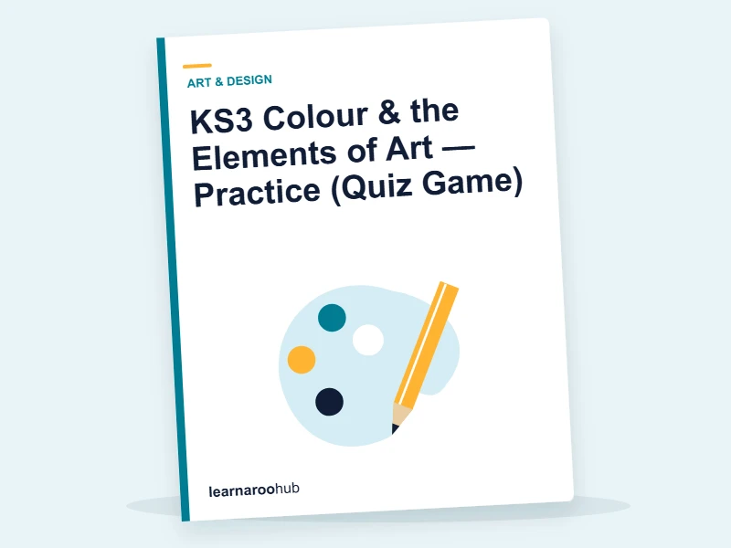 KS3 Colour & the Elements of Art — Practice (Quiz Game) — quiz cover