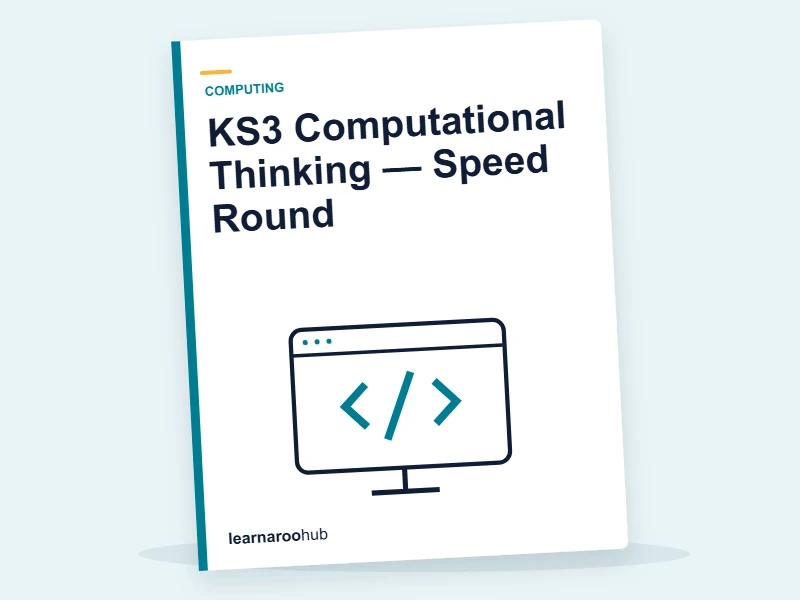 KS3 Computational Thinking — Speed Round — quiz cover