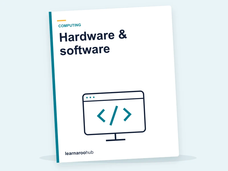 KS3 Computing — Module 1: Hardware & software — e-learning module cover