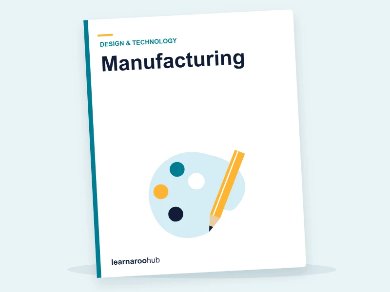 KS3 D&T — Module 6: Manufacturing — e-learning module cover