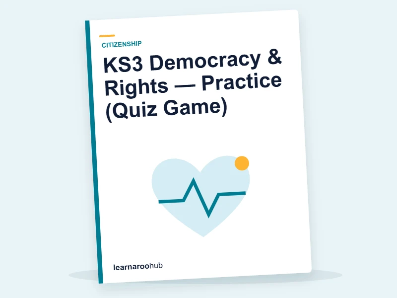 KS3 Democracy & Rights — Practice (Quiz Game) — quiz cover