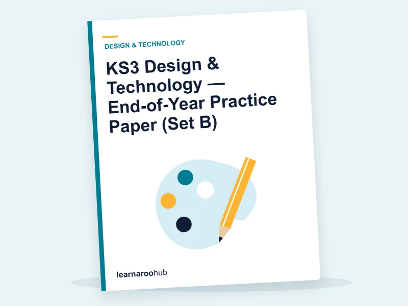 KS3 Design & Technology — End-of-Year Practice Paper (Set B) — mock practice paper cover