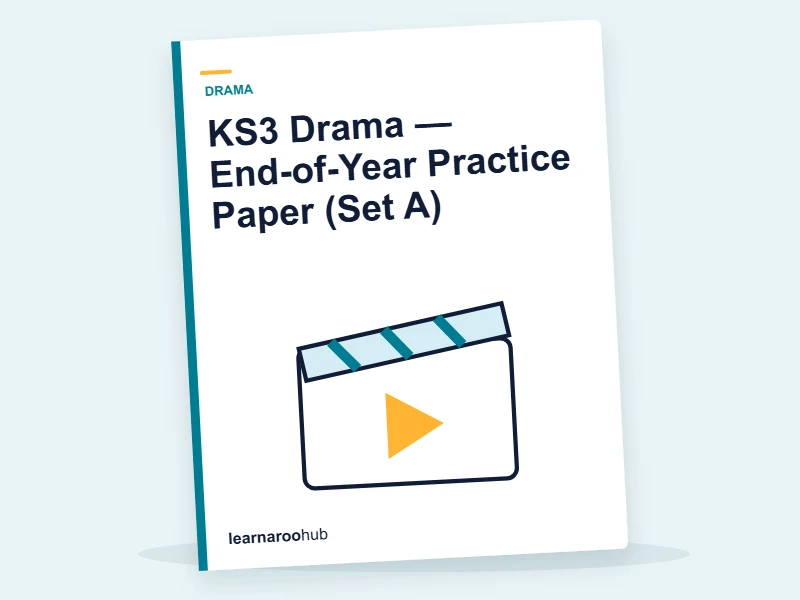 KS3 Drama — End-of-Year Practice Paper (Set A) — mock practice paper cover