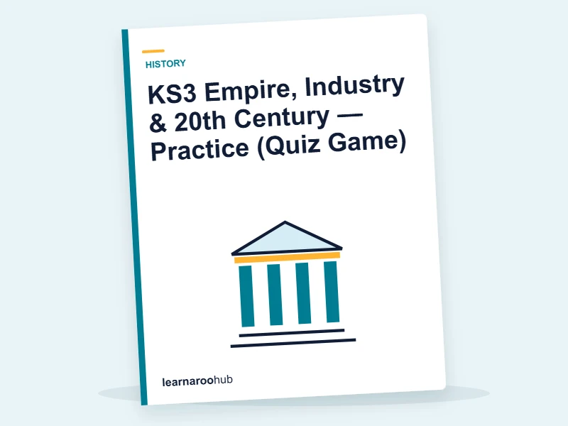KS3 Empire, Industry & 20th Century — Practice (Quiz Game) — quiz cover
