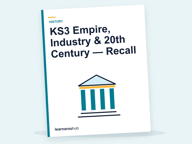 KS3 Empire, Industry & 20th Century — Recall — quiz cover