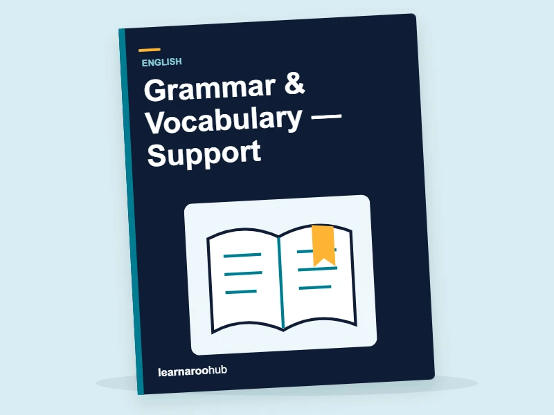KS3 English: Grammar & Vocabulary — Support — activity book cover