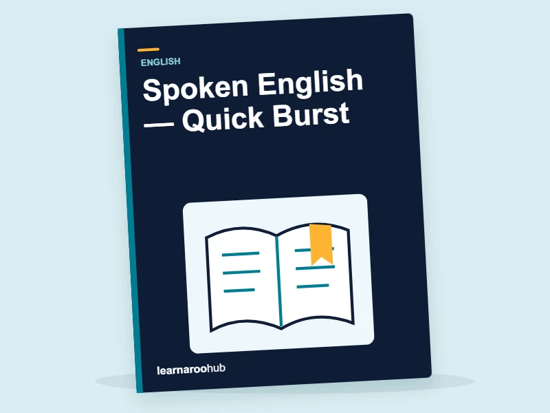 KS3 English: Spoken English — Quick Burst — activity book cover